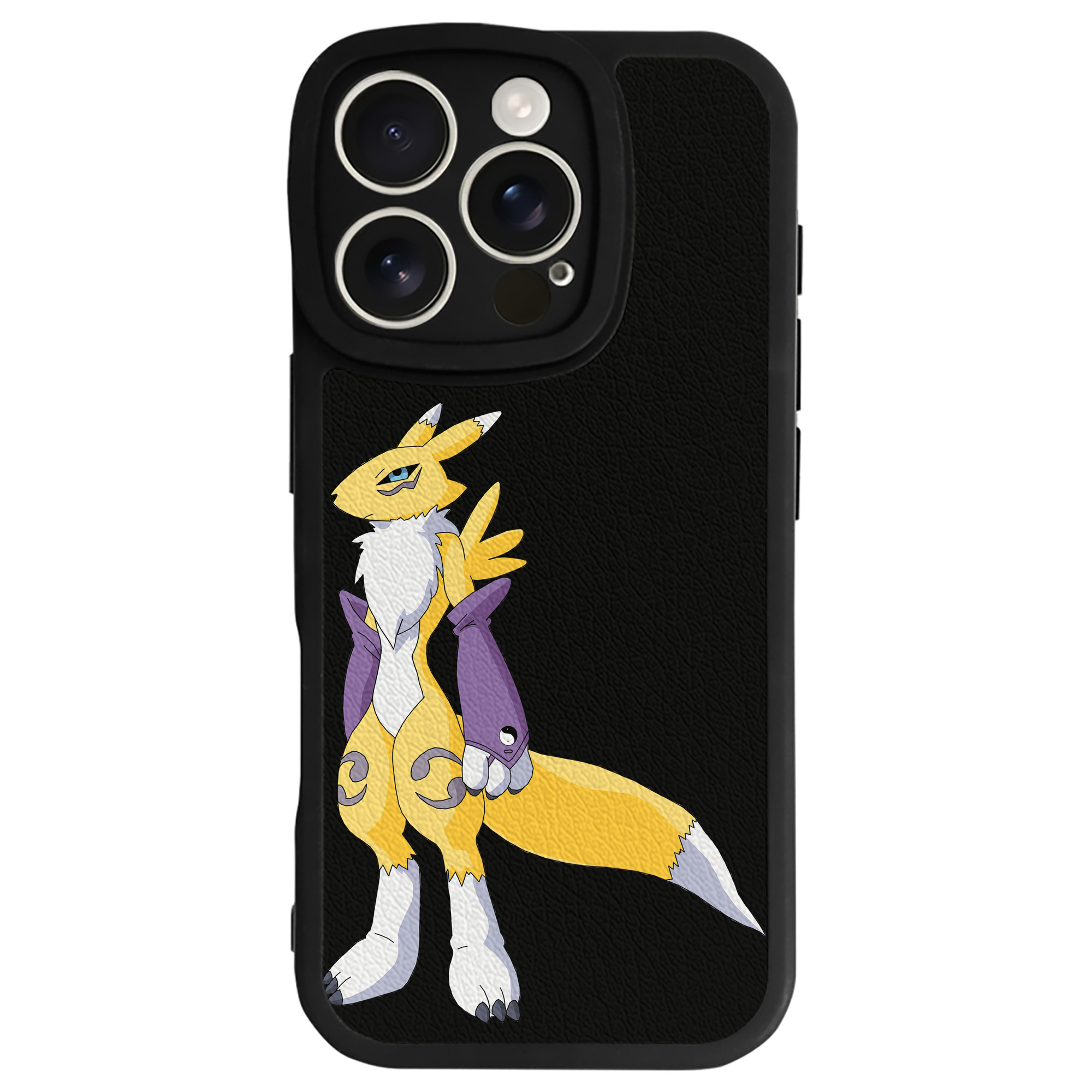 （画像用） Digimon デジタルモンスター/デジモン 【iPhone 16シリーズ対応】シリコンスマホケース（レザー調） 材質：シリコン